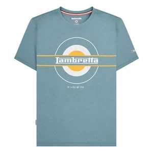 Lambretta Camiseta Neo SS25 Objetivo para Hombre (LB105) - Imagen 1 de 3
