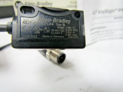 ✌️NEW ALLEN BRADLEY 42JT-C2LAT1-F4 PHOTOELECTRIC SENSOR CLEAR OBJECT DETECTION - Image 1 of 4