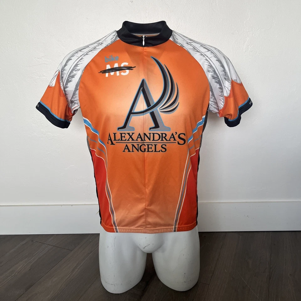 Camiseta deportiva de ciclismo Primal para hombre XL 3/4 cremallera naranja pluma manga corta  Foto 1 de 4