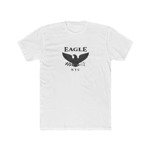 EAGLE NYC Leather Uniform Gay Bar Men's Cotton Crew Tee - Picture 1 of 16