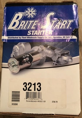 Starter Motor fits 1991-1994 Mercury Topaz  BBB INDUSTRIES 3213 - Image 1 of 3