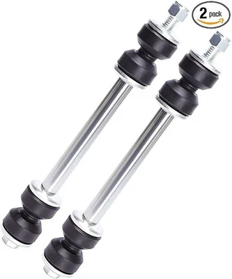 For Chevrolet Avalanche 1500 Sway Bar Links Pair - Silver Polished Finish - Image 1 of 4