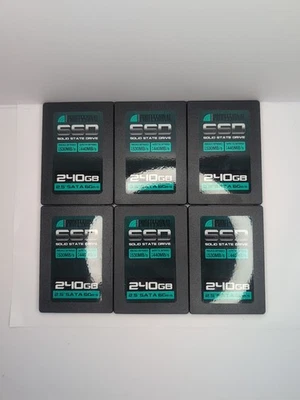 Lot of 6 Inland Professional 240GB SSD SATA III 2.5in Solid State Drives - Image 1 of 4
