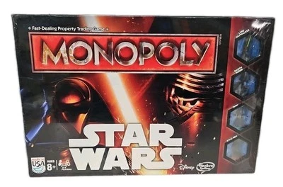 Star Wars Monopoly Hasbro Game Factory Sealed - 2015 Darth Vader Luke Skywalker - Image 1 of 4