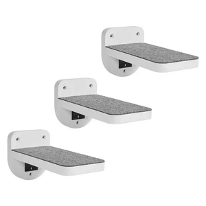 Set of 3 Natural Wood Cat Steps for Wall - Wall Mounted Cat Shelves & Perches... - Bild 1 von 7