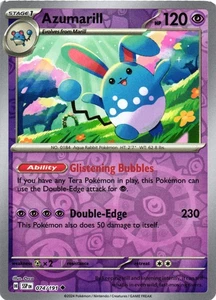 Azumarill Reverse Holo SV08: Surging Sparks 074/191 NM Uncommon - Picture 1 of 2