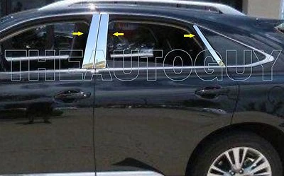 2013 2014  LEXUS RX350 RX450H STAINLESS STEEL 6 PC PILLAR POST MOLDING SET - Image 1 of 2