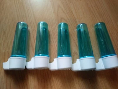 S.T.A. STA Blue Automatic Bird Water Feeders Canary, Finch Lot of 5 Dispensers 3 oz