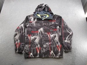 Y2K Volcom Men’s Smoke Nimbus 5,000MM Hooded Snowboard Skiing Jacket Zip SZ M - Picture 1 of 12