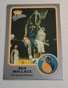 2002-03 FLEER PLATINUM FINISH 050/100 BEN WALLACE #138 BASKETBALL 