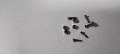 5 kleine dünne LÄNGE z.B M1 x6mm M1x3,6 Schrauben oder Muttern Mini Uhren Brille - Bild 1 von 4