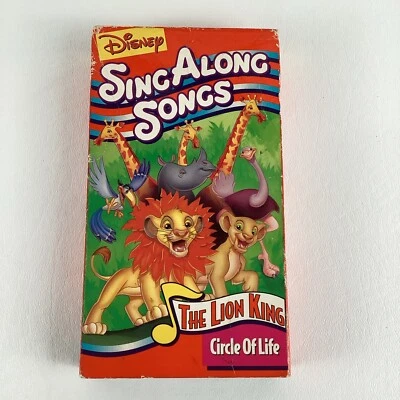 Disney Sing Along Songs VHS Tape The Lion King Circle Of Life Vintage - Image 1 of 4