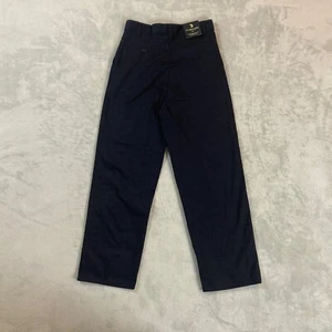 U.S POLO ASSN. School Uniform Flat Front Pants Boys 16 Blue ADJUSTABLE WAIST NWT - Picture 1 of 8