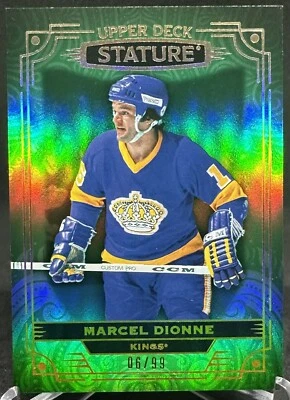 Marcel Dionne 2022-23 Upper Deck Stature Green Photo Variation /99 #19 - Image 1 of 2
