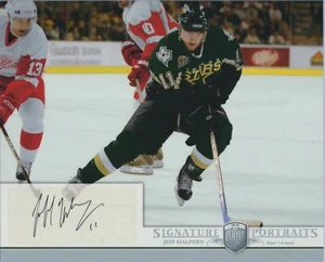 Carta autografata Be a Player Portraits Jeff Halpern 8"X10" stelle 2006-2007 - Foto 1 di 2