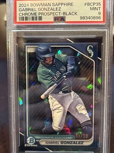 Bowman Sapphire Gabriel Gonzalez 2024 refractor negro/10 RC BCP35 PSA 9 como nuevo  - Imagen 1 de 4