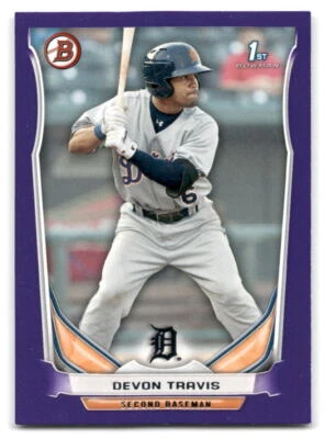 Devon Travis 2014 Bowman #BP33 Detroit Tigers BASEBALL Purple Border - Image 1 of 2