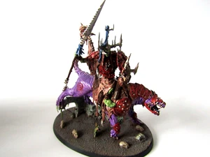 A22 WARHAMMER AOS ORRUK WARCLANS KRULEBOYZ - KILLABOSS ON GREAT GNASHTOOF - Picture 1 of 4