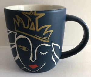 Starbucks Coffee Mug Anniversary Collection 2016 Etched Siren Crown Dark Blue - Picture 1 of 9