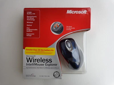 Microsoft Wireless IntelliMouse Explorer 2.0 - Cobalt Blue (M03-00072) Pc & Mac - Image 1 of 4