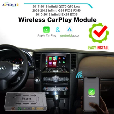Wireless Apple CarPlay Android Auto for Infiniti FX50 FX35 EX35 G35 FX35 FX50 - Image 1 of 4