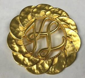 RARO Broche Grande Logotipo KARL LAGERFELD RARO - Imagen 1 de 6