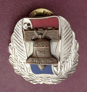 Vtg Military Pin Badge: US ARMY Recruiting Command Unit; Provide The Strength - Picture 1 of 2
