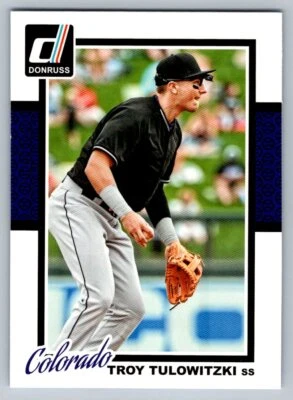2014 Donruss Base # 290 - Troy Tulowitzki - Colorado Rockies - Image 1 of 2