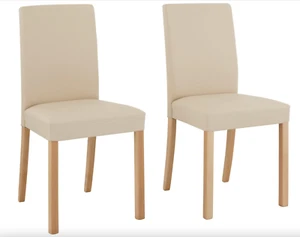 SET🍀2 Esszimmer-Stühle beige Polster- Küchen-Stühle Stuhl-SET Home affaire Nina - Bild 1 von 8