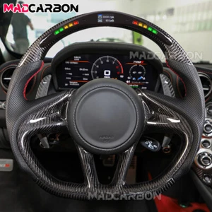 Kohlefaser LED Lenkrad passend für 17-21 McLaren 540C 570 600LT 720S 12C mit Verkleidung - Bild 1 von 17