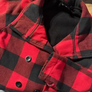 Ike Behar Women's Buffalo Check Jacket Size L Double Breasted 6 Buttons - Picture 1 of 5