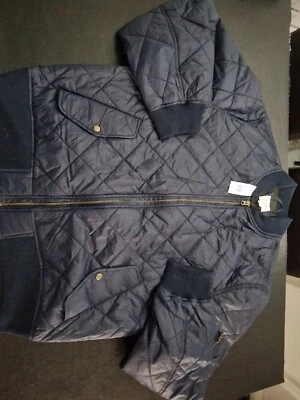 Navy Quilted Jacket by GAP Unisex Size L CHECK PICS FOR MEASUREMENTS - Image 1 of 4