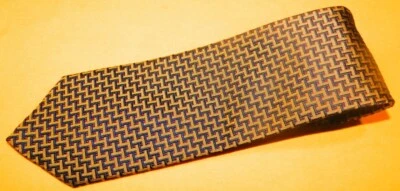 TOM JAMES MADE IN U.S.A. BLACK/RED/YELLOW GEOMETRIC TIE - DESIGNER TIES - TIES. - Image 1 of 3