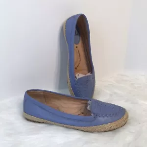 Sofft Damenschuhe Größe 6,5 M Malia blau Leder Espadrille Slipper flache Schuhe. - Bild 1 von 11
