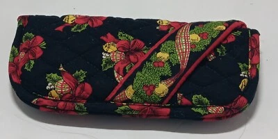 Estuche acolchado suave para gafas de sol Vera Bradley gallinas y acebo de doble cara Foto 1 de 3