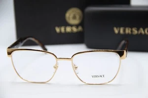 NEW VERSACE MOD. 1264 1460 GOLD HAVANA AUTHENTIC FRAMES EYEGLASSES 54-18 - Picture 1 of 5
