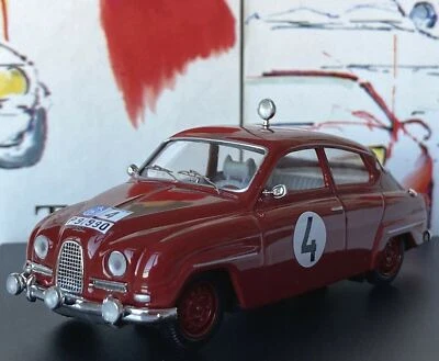 1/43 Trofeu 1510 Saab 96 Sport 1962 RAC Rally GB Winners #4 Carlsson & Stone - Image 1 of 4