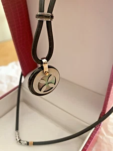 Collier Zancan Uomo Collana Ciondolo di onice Decoro acciaio 316L oro 750% Box - Foto 1 di 8