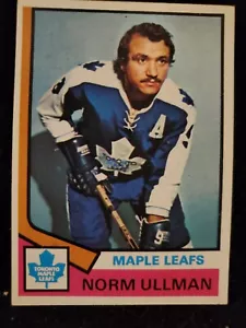 Tarjeta coleccionable de hockey Norm Ullman/NHL 1974 #236 - Toronto Maple Leafs - Imagen 1 de 2