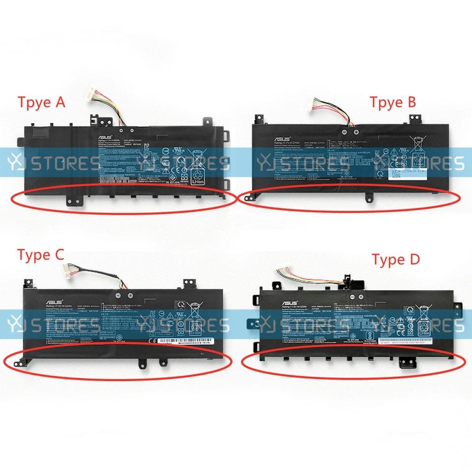 Genuine B21N1818 B21N1818-2 B21N1818-3 Battery for Asus X512UF X512FB X712FA  - Image 1 of 1