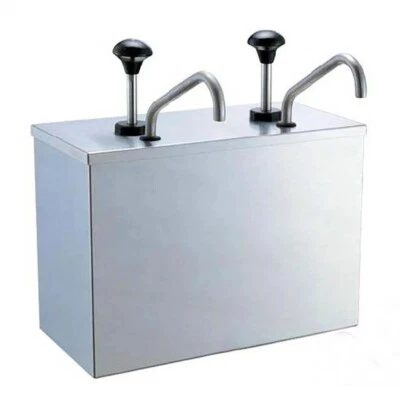 1 /2 / 3 Bucket Sauce Dispenser Pump Squeeze Condiment Dispenser Stainless Steel - Image 1 of 4