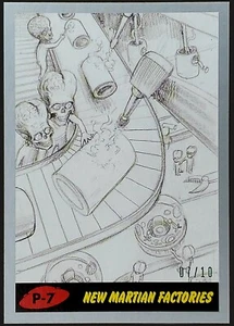 Mars Attacks: The Revenge! Topps Silver New Martian Factories #P-7 /10 SP - Picture 1 of 2