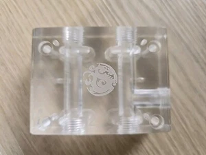Bitspower VGA SLI/Crossfire Bridge 2 Slots (Clear Acylic) - PC Wasserkühlung - Bild 1 von 10
