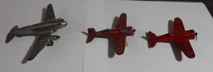 VINTAGE TOOTSIETOY TOY METAL AIRPLANES TWA & US ARMY - Picture 1 of 12
