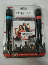 PS2 Singstar Rocks Bundle 2 Microphones USB Dongle Game PlayStation 2  Sealed