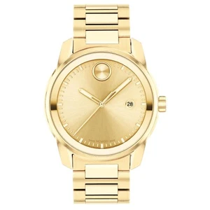 NEW Movado BOLD Verso Gold Ion-Plated Bracelet Watch 42mm 3600861 - Picture 1 of 6