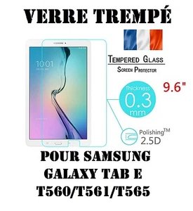 Lot/ Pack Film Verre Trempe Protecteur Samsung Galaxy Tab E 9.6 T560 T561 - Picture 1 of 1