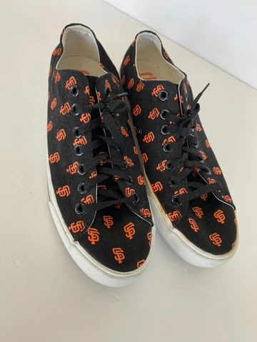 Row One SF Giants logo canvas Shoes San Francisco MLB Womens Size 9 Mens 7.5 Cover
