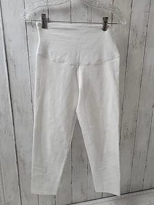 Yummie By Heather Thomson White High Rise Cropped Leggings Women's Medium - Picture 1 of 5