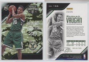 2015-16 Panini Totally Certified Rookies Mirror Camo /25 Rashad Vaughn Rookie RC